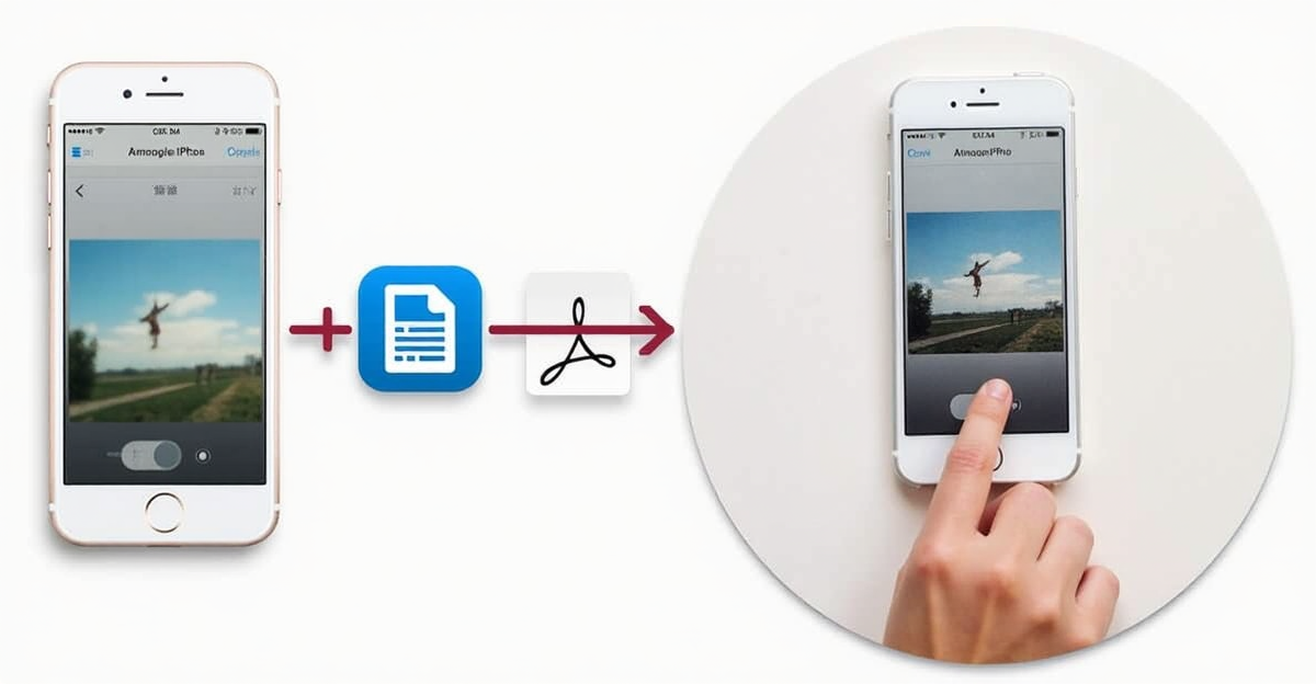 How to convert pictures to pdf on an iphone