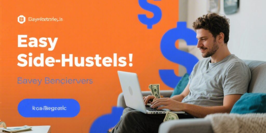 Easy Side Hustles for Beginners: Make Money from Home in 2025