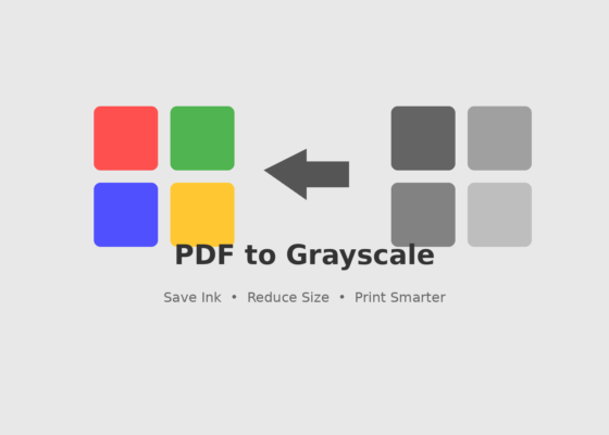 How to Grayscale a PDF — Reduce File Size and Save Ink